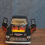 1955 Chevy Stepside Pickup Truck Diecast 1:24 Flames Hot Rod