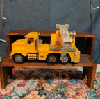 DRIVEN by Battat Standard Crane Truck Yellow Construction Toy
