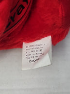 Vintage 1986 Crayola Teddy Bear Plush | Red Crayon Shirt | 7" Stuffed Animal |