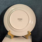 Home Essentials China Dinner Plate White with Gold Rim Individual Replacement