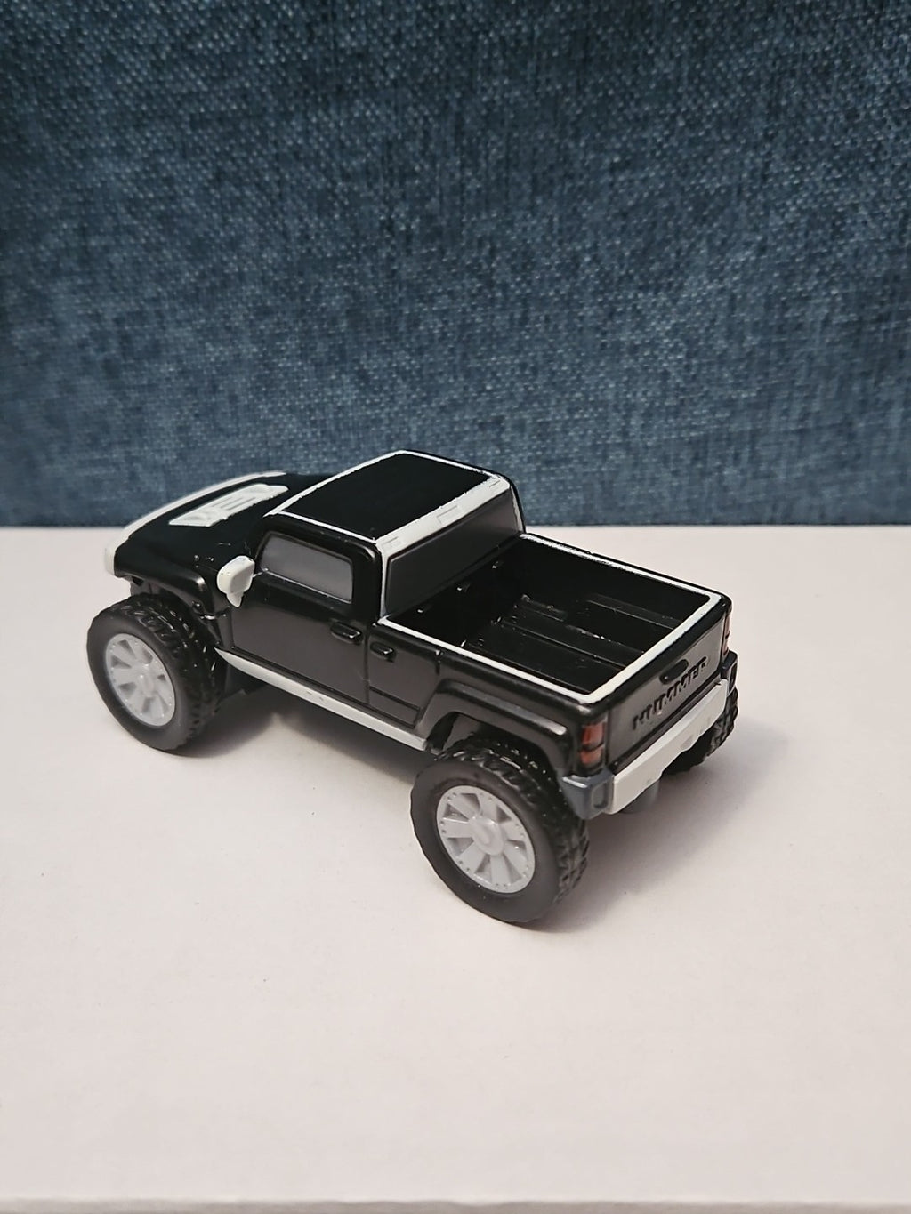 McDonald's Hummer H3T Toy Truck | 2006 Happy Meal Friction Car | Black & White