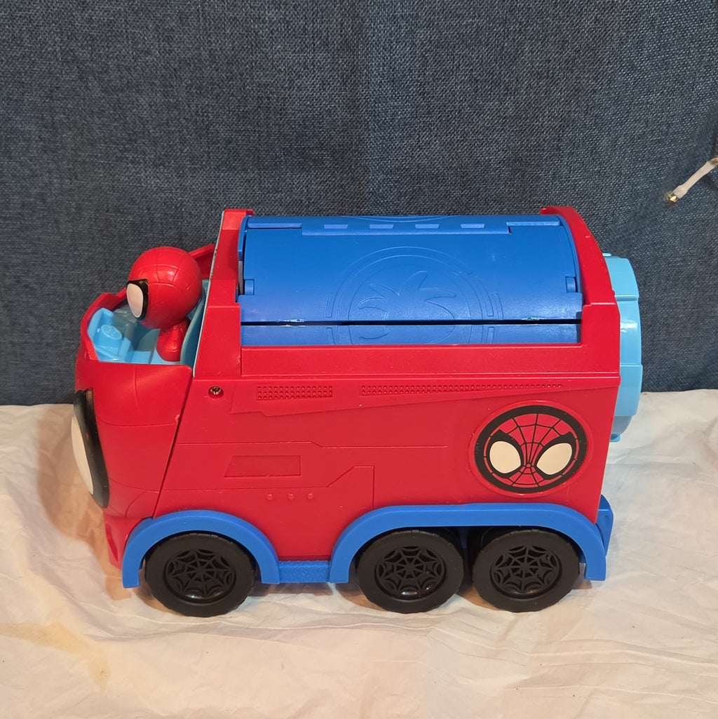 Spidey & His Amazing Friends Web Spinning Hauler Transforming Vehicle 3 In 1