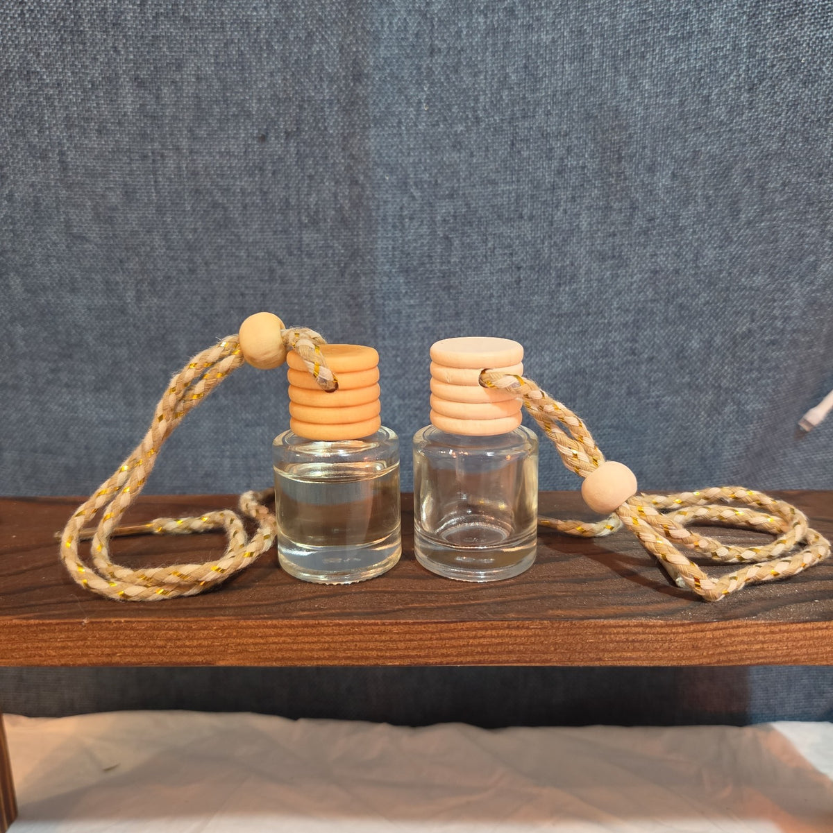 Rearview Car Oil Diffuser 8ml Pick Your Scent Wood Glass Boho Full | Set Of 2