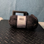 Loops & Threads Dewdrops Yarn #14 Jet Black Sequins Mohair Bulky DISCONTINUED