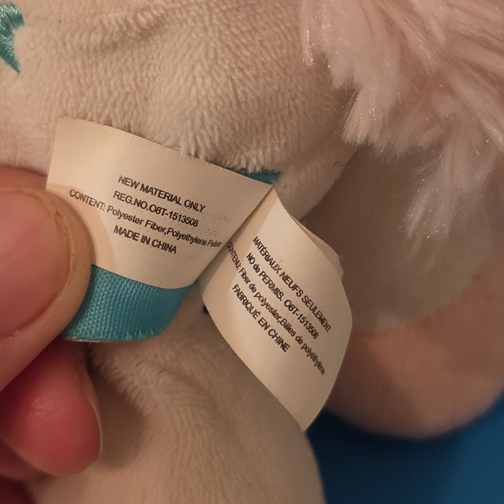 Manhattan Toy White Pink Unicorn Plush Rainbow Stars