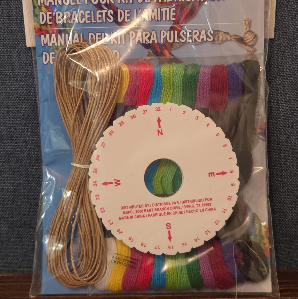 Creatology Friendship Bracelet Kit 15Pc Floss Hemp Wheel Y2K Craft