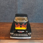 1955 Chevy Stepside Pickup Truck Diecast 1:24 Flames Hot Rod