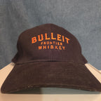 Bulleit Frontier Whiskey Hat Cap Sportsman Charcoal Black Strapback