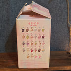 Baby Three Super Mini Bunny Letter S Gray Plush Bag Charm Pendant