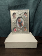 Special Moments "My First Year" Baby Photo Frame | Silver Tone Metal Collage |
