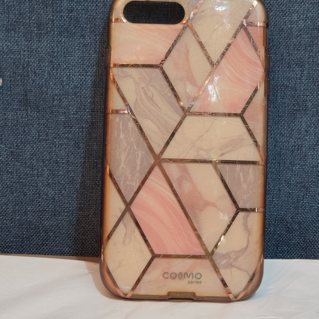 i-Blason Cosmo iPhone 7 Plus 8 Plus Case Pink Marble Rose Gold