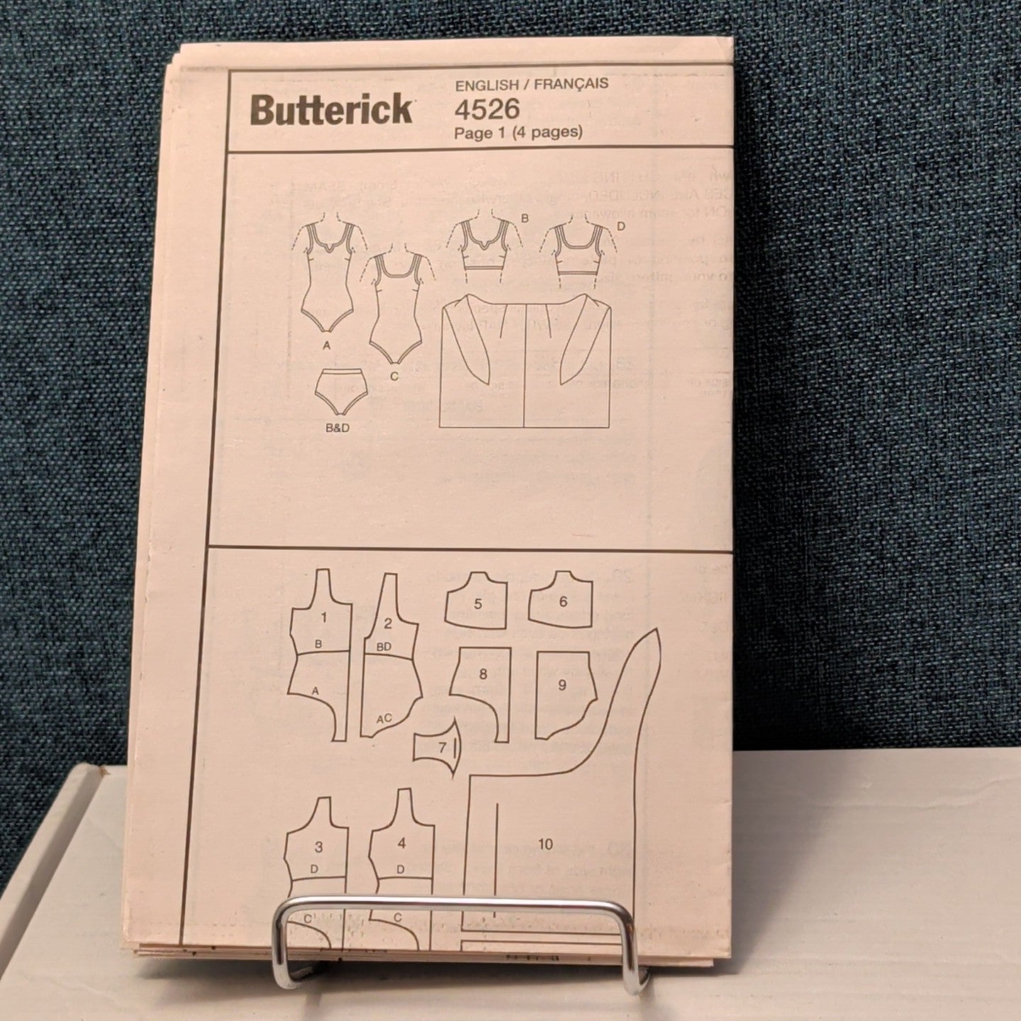 Butterick B4526 Swimsuit Pattern One & Two Piece Bikini Pareo | Sizes 6-12 UNCUT