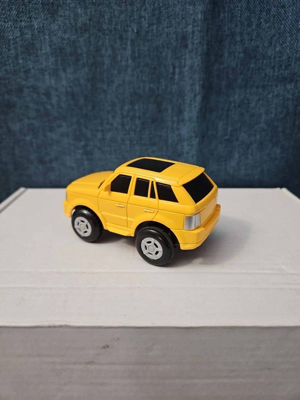 Motorized Yellow SUV Toy Car | Battery Operated Range Rover Style | 3" Vehicle