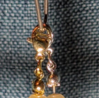 Faux Pearl Purse Charm Gold Silver Tone Letter U