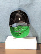 Kids Ninja Mask Green & Black Halloween Costume Accessory Dress Up Half Mask
