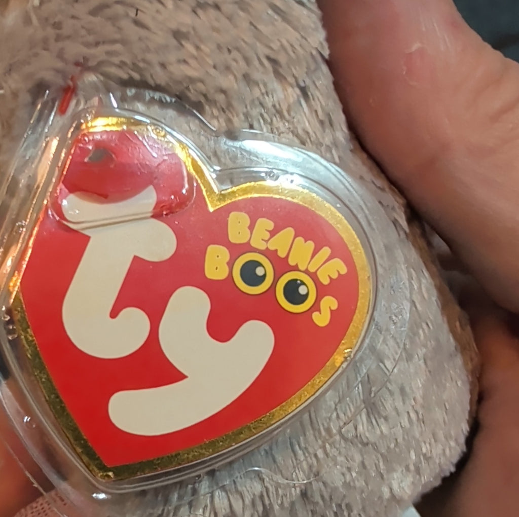 Ty Beanie Boos Squeaker Mouse 6" Plush Sparkle Cheese Kidcore