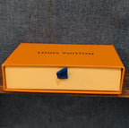 Authentic Louis Vuitton Empty Yellow Drawer Gift Box 5.5x4" Wallet Case