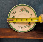 Spode Christmas Tree S3324 England 5.75" Saucers Set 2 Vintage