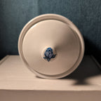 Jay Import Blue Rose Ceramic Canister with Lid Floral Farmhouse Decor 5" Jar