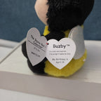 Ty Beanie Boos Buzby the Bee 6" Plush Gold Glitter Eyes Retired 2014 MWMT 36150