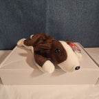 Ty Beanie Baby Bruno Dog Plush Vintage 1997 Bull Terrier Tags Protected