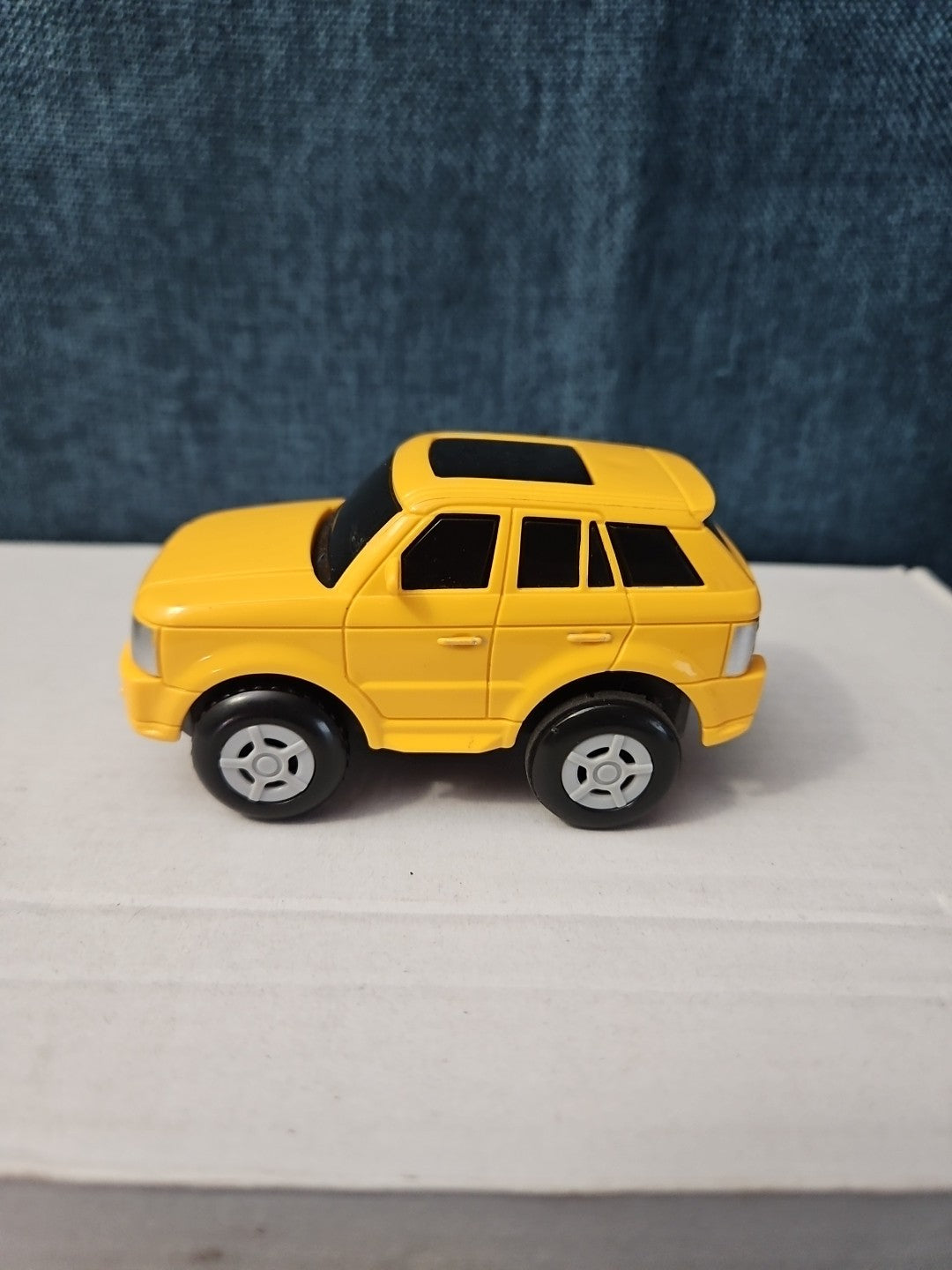 Motorized Yellow SUV Toy Car | Battery Operated Range Rover Style | 3" Vehicle