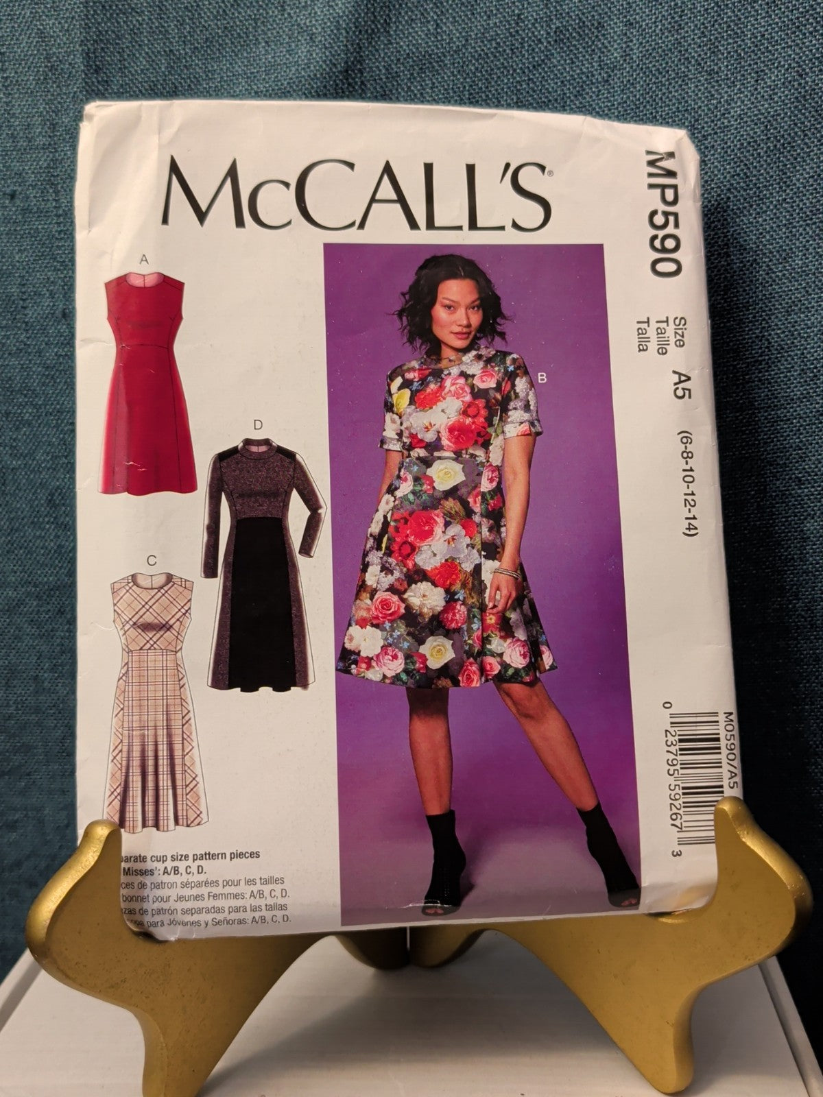 UNCUT McCall's M7651 (MP590) Pattern | Fit & Flare Dress Princess Seam Size 6-14