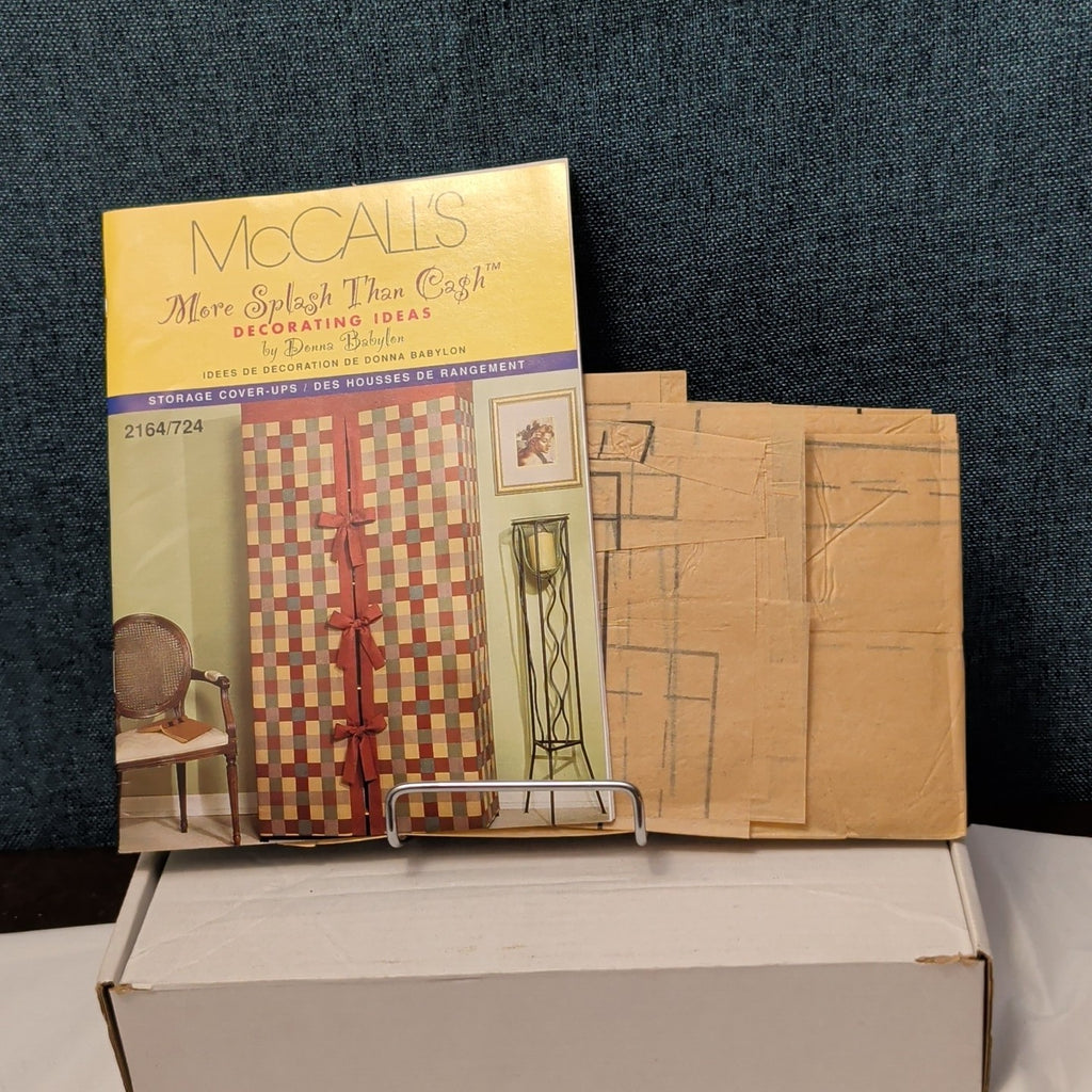 McCall’s 2164 Pattern STORAGE COVER-UPS | Bookcase Shelf Crate UNCUT Donna Babyl
