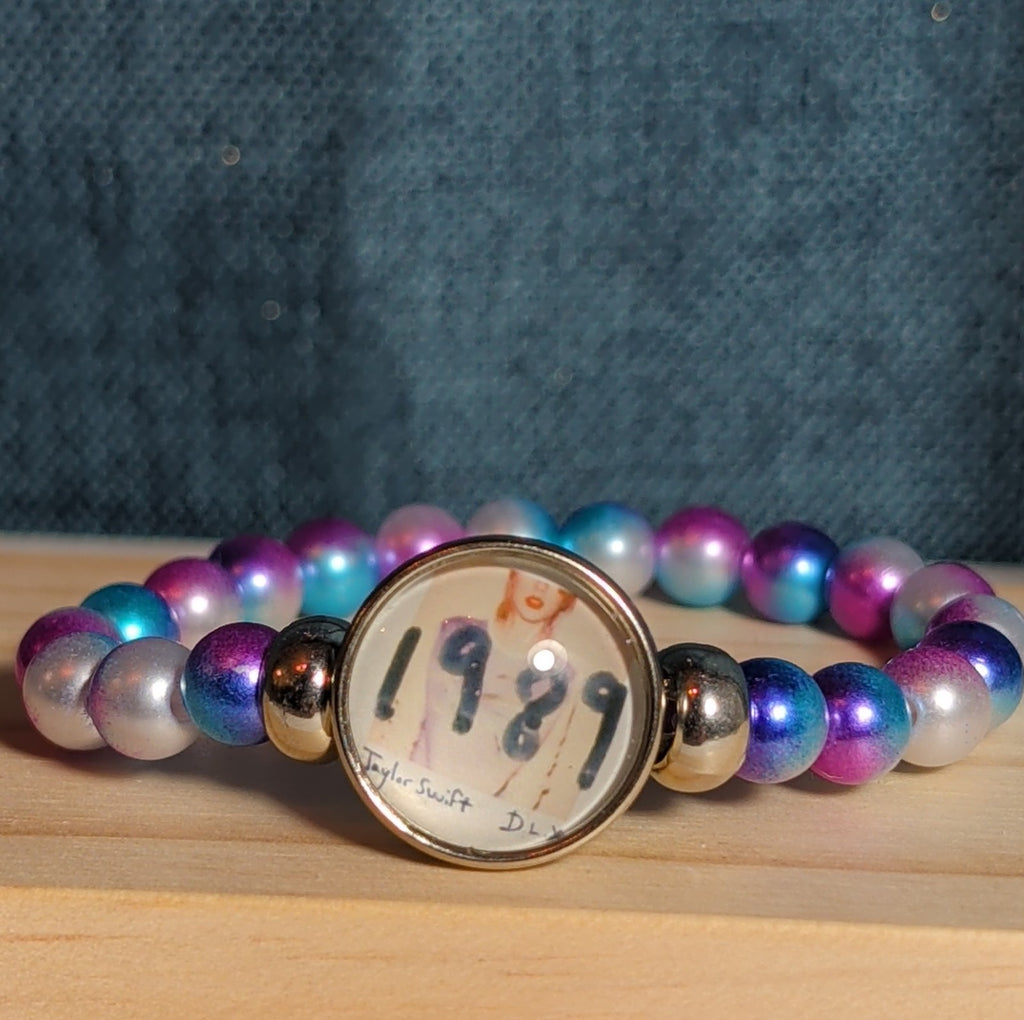 Taylor Swift 1989 Charm Beaded Bracelet Eras Vibe