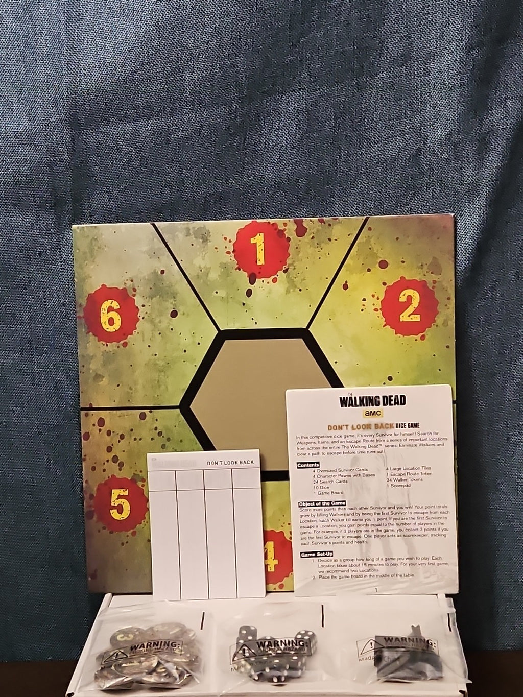 The Walking Dead: Don't Look Back Dice Game | AMC Cryptozoic | Rick Daryl