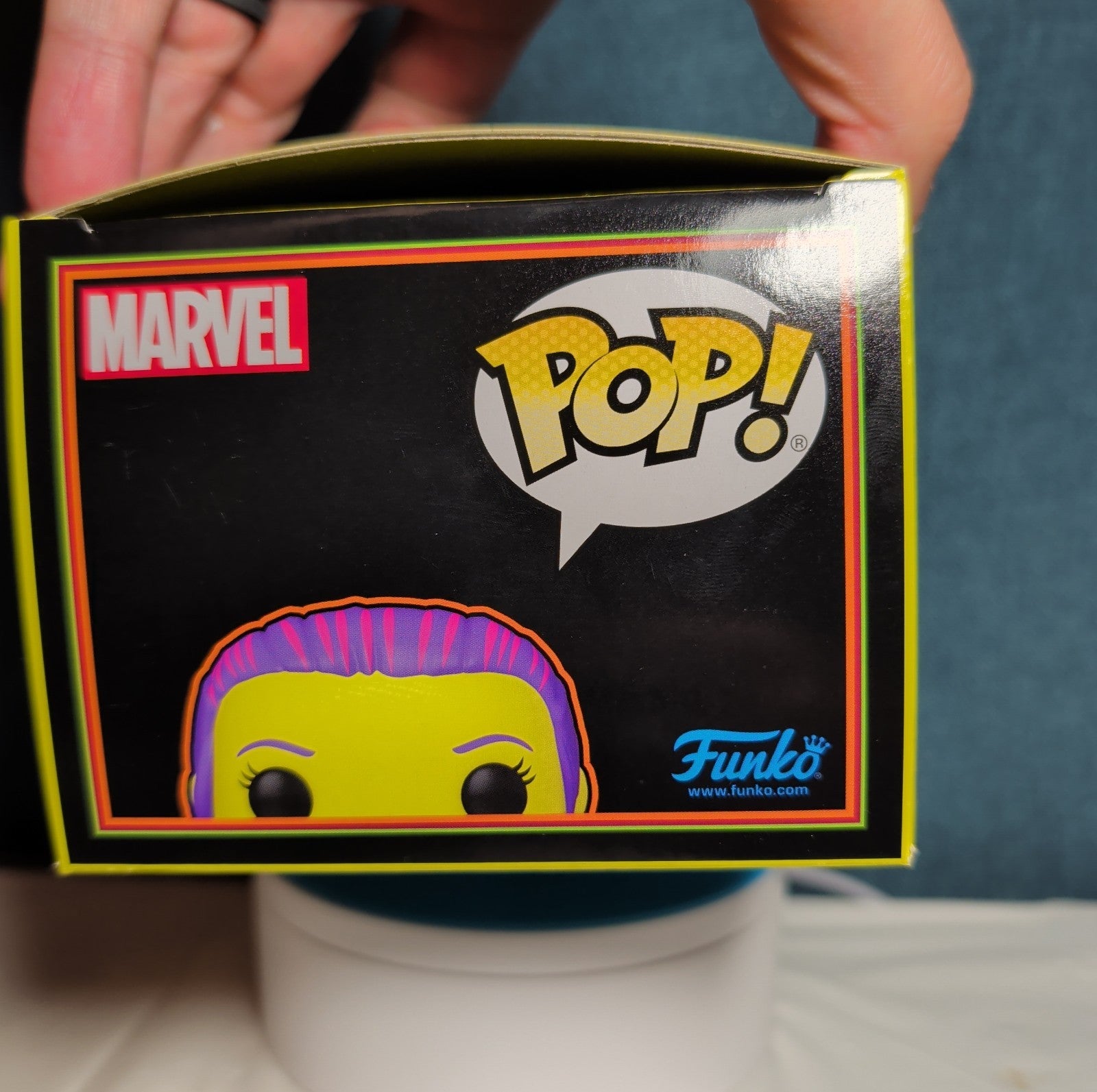 Funko Pop Marvel Infinity Saga Blacklight Wasp 341 Target Exclusive in Protector