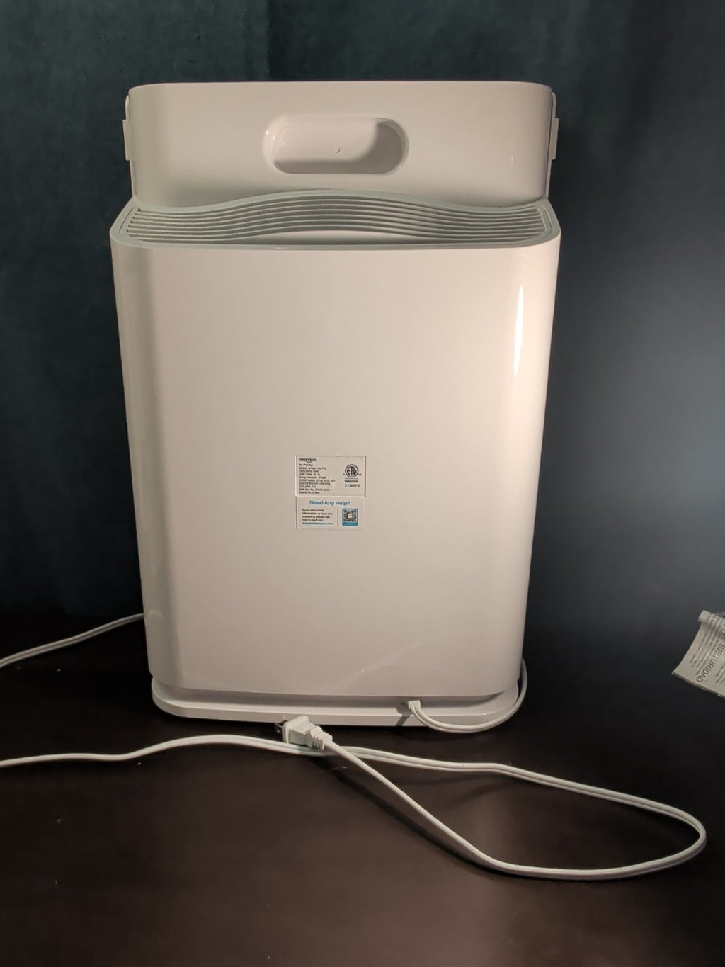 Okaysou AirMax 10L Pro Air Purifier HEPA 5-Stage 1000sq ft Room White Working