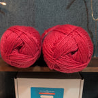 Herrschners Afghan Yarn Lot 2 Skeins 2 Ply  Grapefruit Acrylic 220 Yards Each