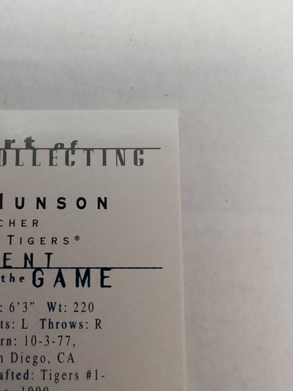 2000 Topps Gallery - Students of the Game Eric Munson #137