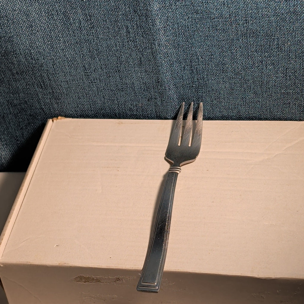 Set of 4 Hampton Silversmiths PORTFOLIO Glossy Salad Forks | 18/0 Stainless 208