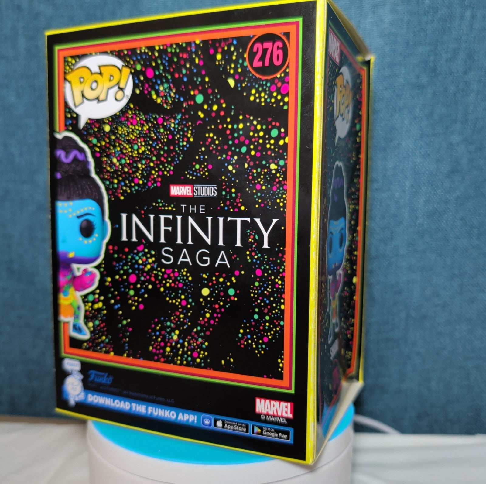 Funko Pop Marvel Shuri Blacklight Target Exclusive #276 in Box with Protector