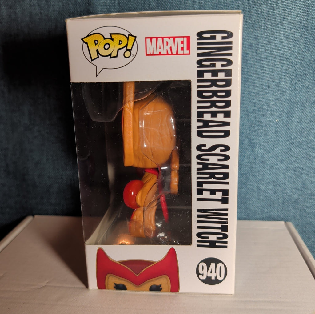 Funko Pop! Marvel Gingerbread Scarlet Witch 940 with Protective Case