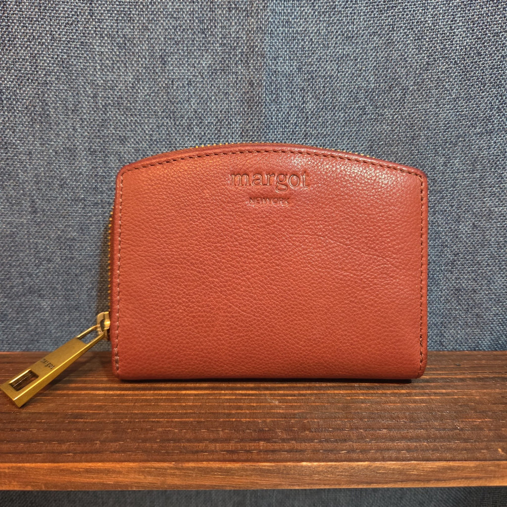 Margot New York Gina Compact Wallet Brandy Leather Boho