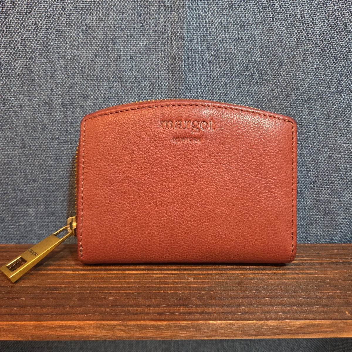Margot New York Gina Compact Wallet Brandy Leather Boho