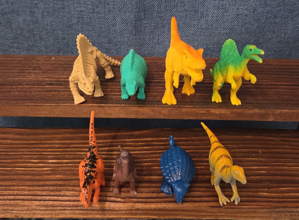 Mini Plastic Dinosaur Figure Lot 8 Prehistoric Toys