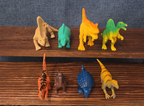 Mini Plastic Dinosaur Figure Lot 8 Prehistoric Toys