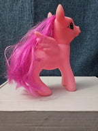 Pink Pegasus Pony Toy | 4.5"  MLP Style "Fakie" Figure | Magenta Hair
