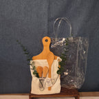 Natural Wood Charcuterie Board 6Pc Farmhouse
