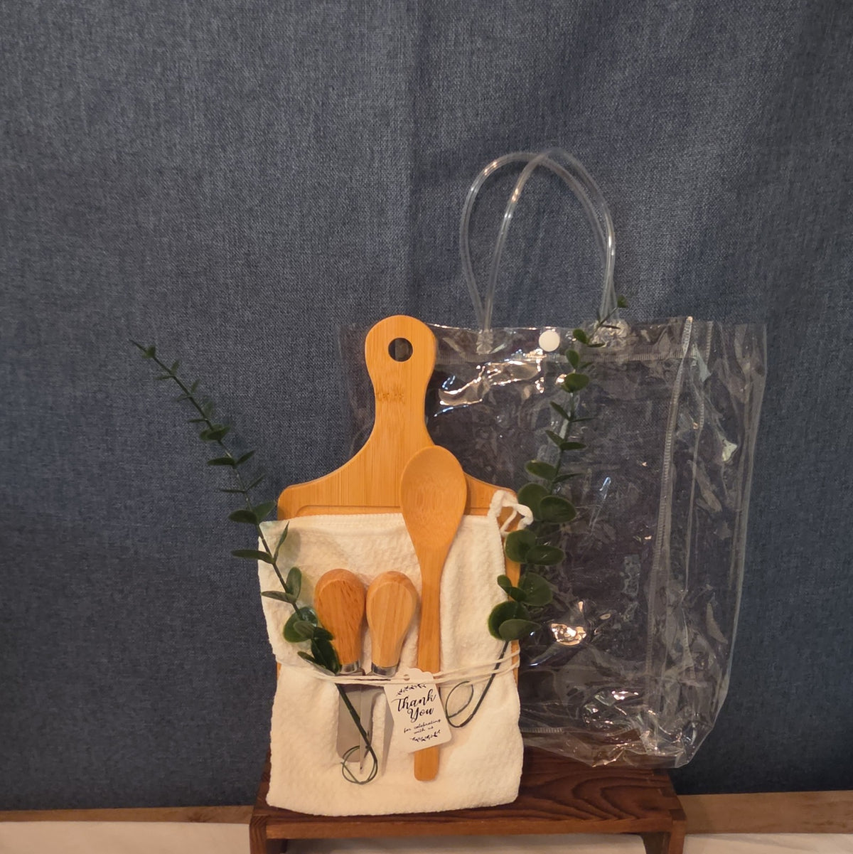 Natural Wood Charcuterie Board 6Pc Farmhouse