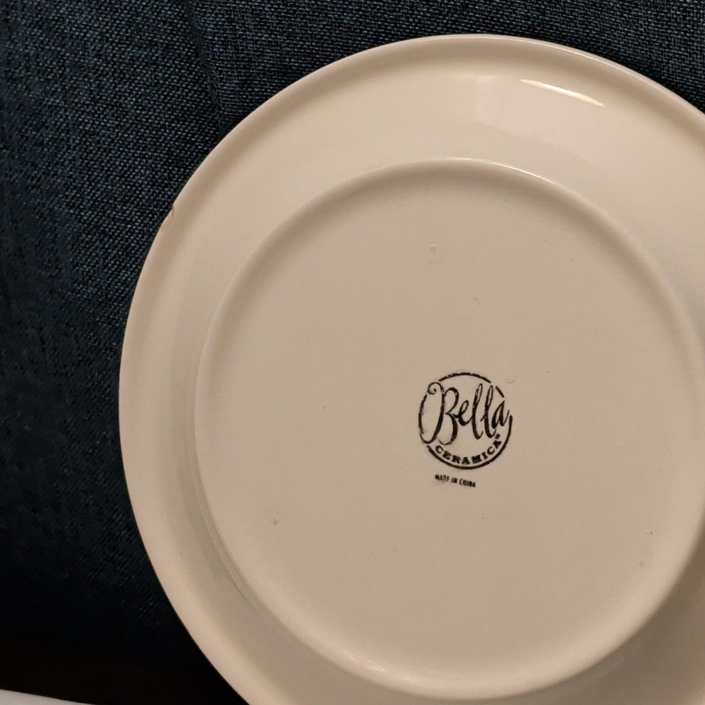 Bella Ceramica Alfresco Fruit Dinner Plates 10 in Hand Painted Set of 7
