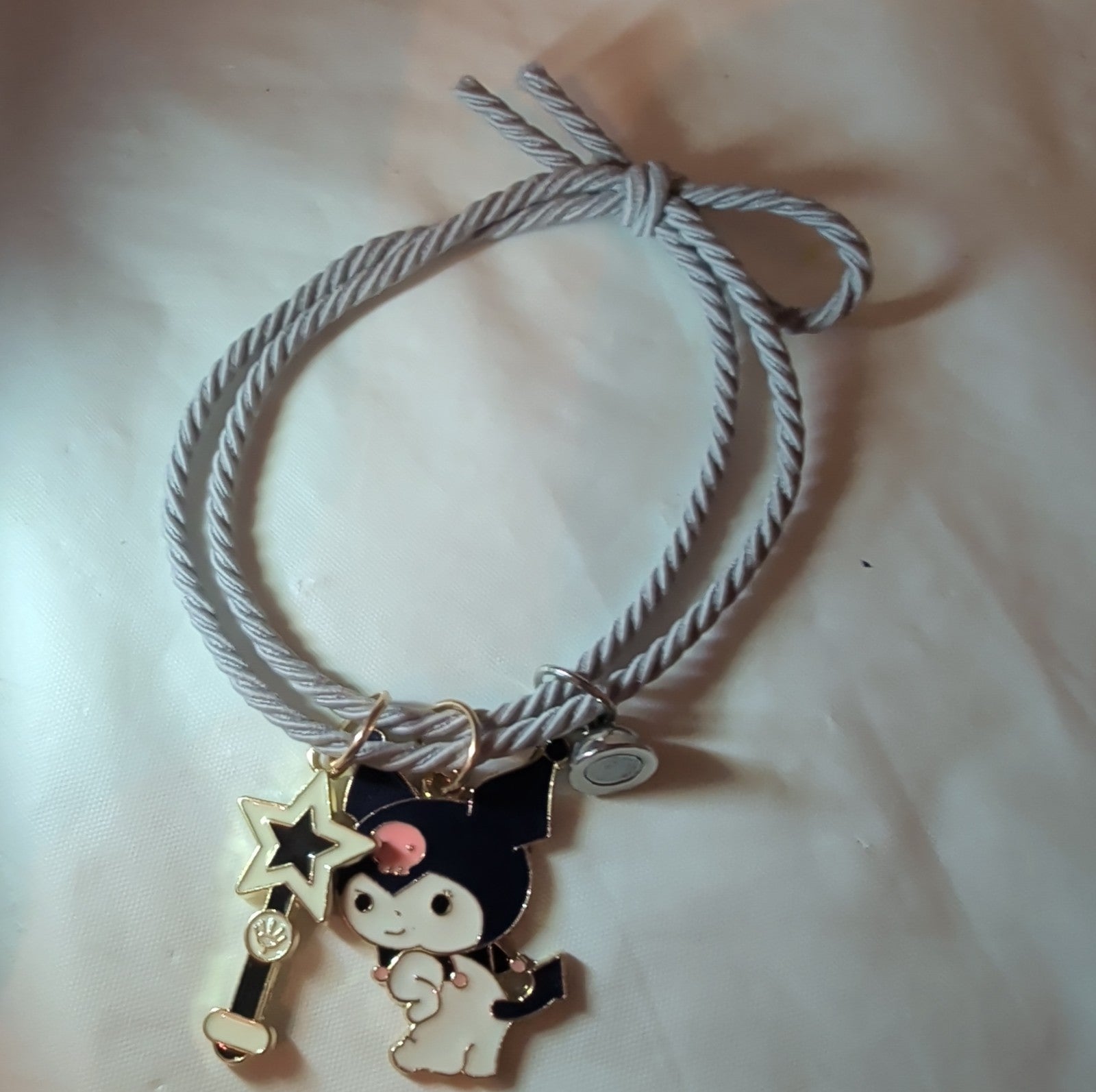 Kuromi My Melody Magnetic Friendship Bracelet Set Enamel Kawaii Y2K  OS