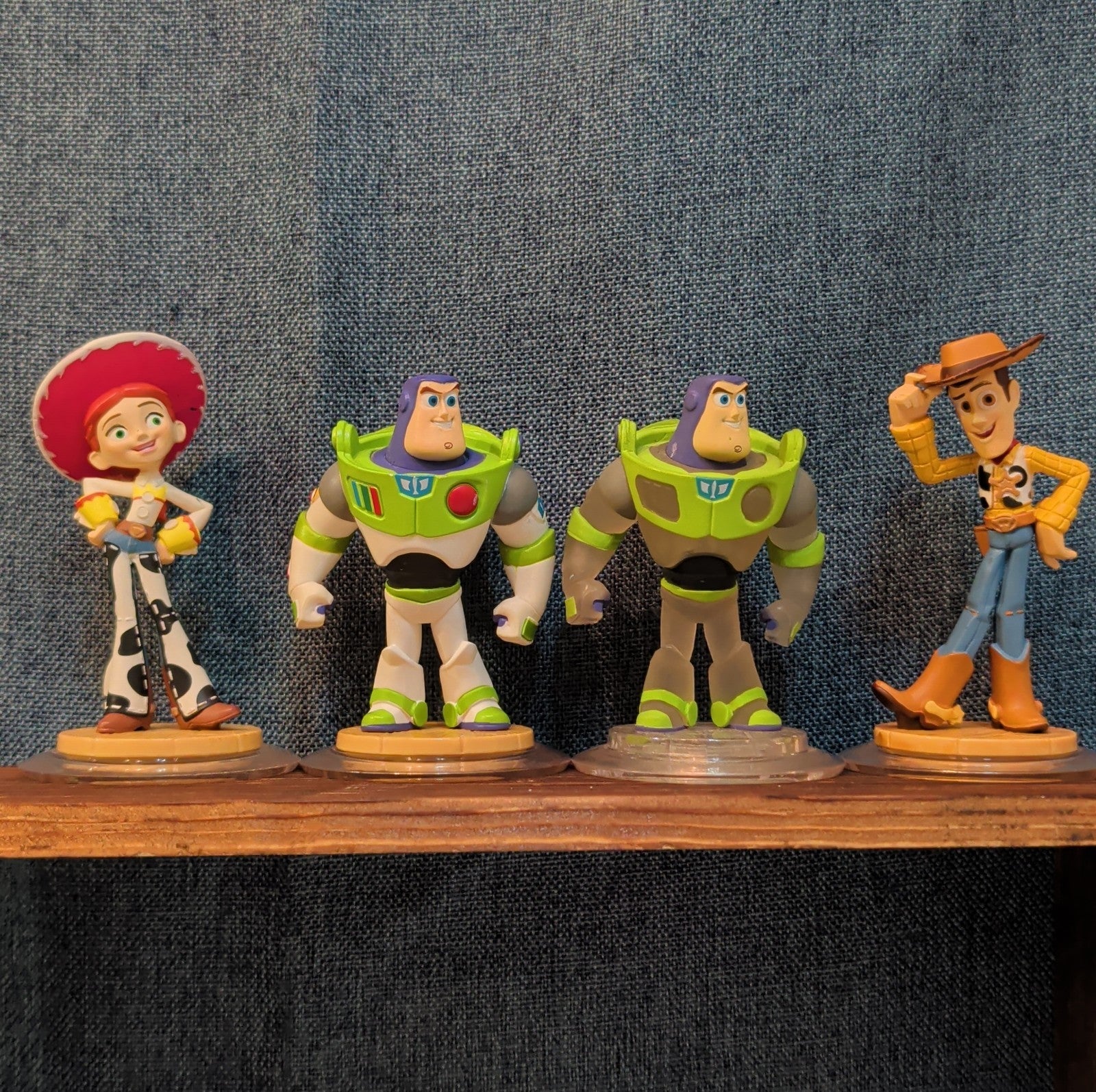 Disney Infinity 1.0 Toy Story 4 Figures Jessie Buzz Buzz Crystal Variant Woody