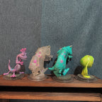 Disney Infinity Monsters Inc 4 Figure Lot Crystal Sulley Mike PVC Loose