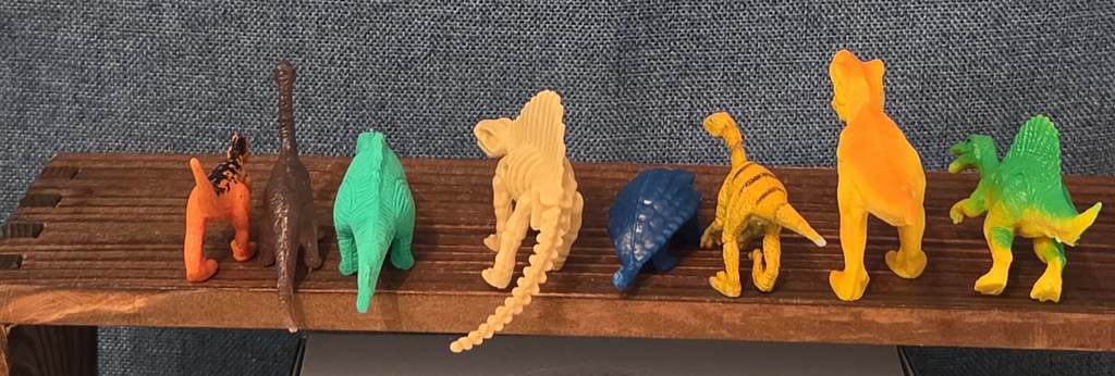 Mini Plastic Dinosaur Figure Lot 8 Prehistoric Toys
