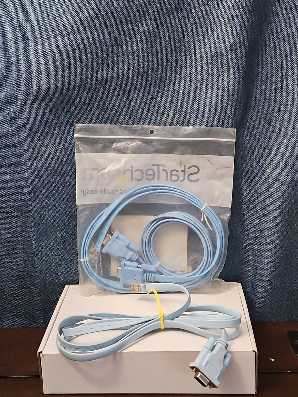 StarTech Cisco Console Cable 6ft | DB9 to RJ45 Management Router Switch | Blue